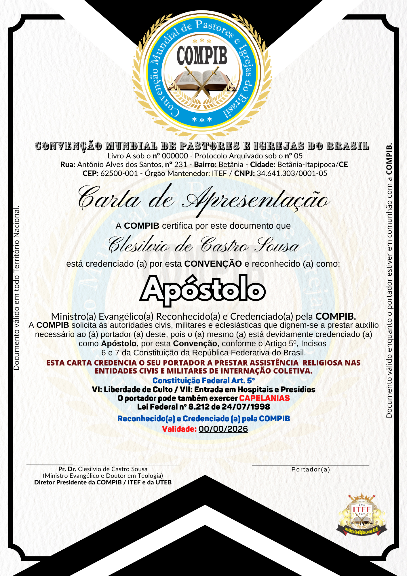 Carta de Apresentação